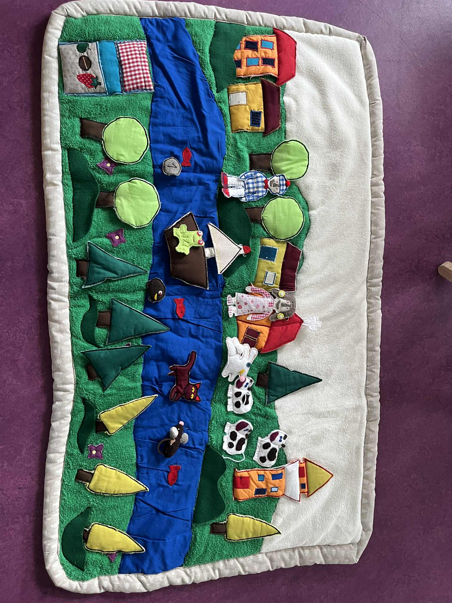 Tapis-lecture "La rivière"