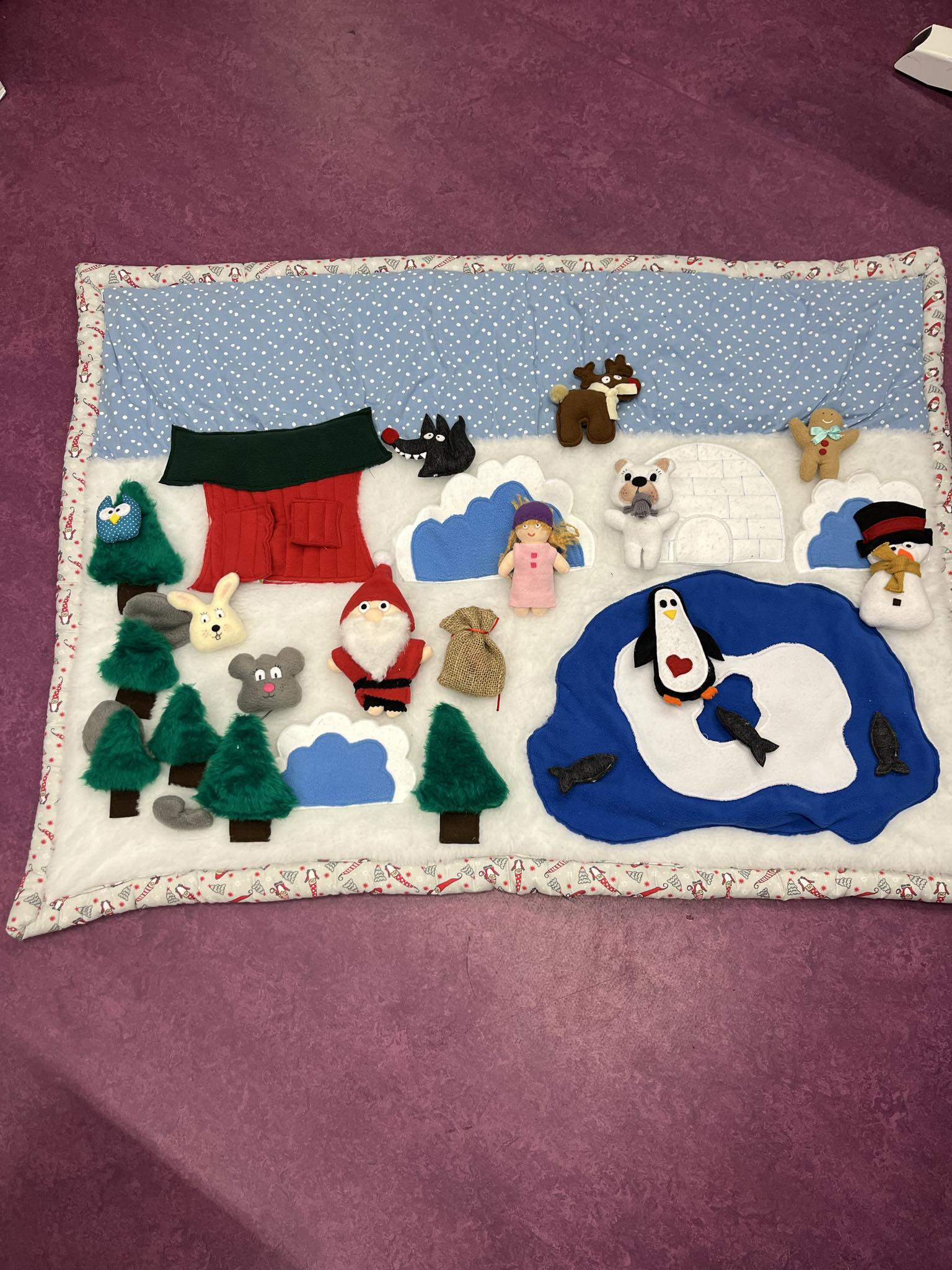 Tapis-lecture "Noël"